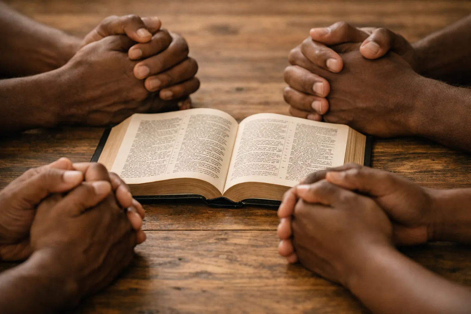 People praying together at Narrida